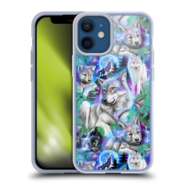 Sheena Pike Animals Daydream Galaxy Wolves Soft Gel Case for Apple iPhone 12 Mini