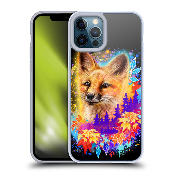 Sheena Pike Animals Red Fox Spirit & Autumn Leaves Soft Gel Case for Apple iPhone 12 Pro Max