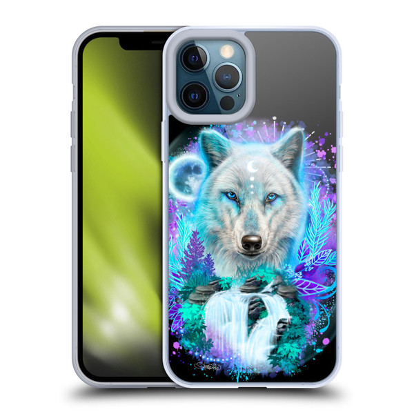 Sheena Pike Animals Winter Wolf Spirit & Waterfall Soft Gel Case for Apple iPhone 12 Pro Max