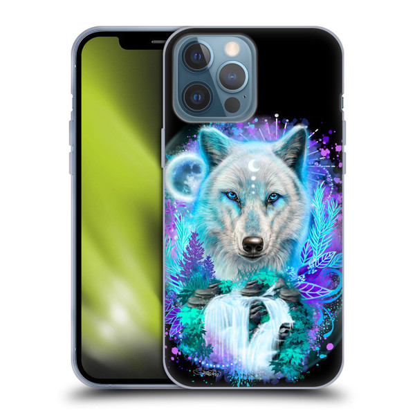 Sheena Pike Animals Winter Wolf Spirit & Waterfall Soft Gel Case for Apple iPhone 13 Pro Max