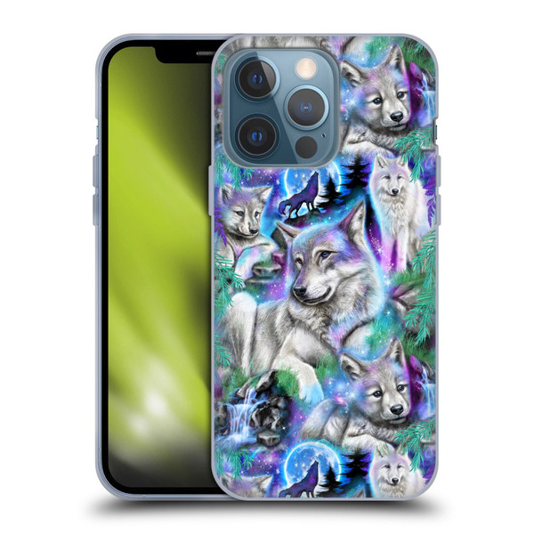 Sheena Pike Animals Daydream Galaxy Wolves Soft Gel Case for Apple iPhone 13 Pro