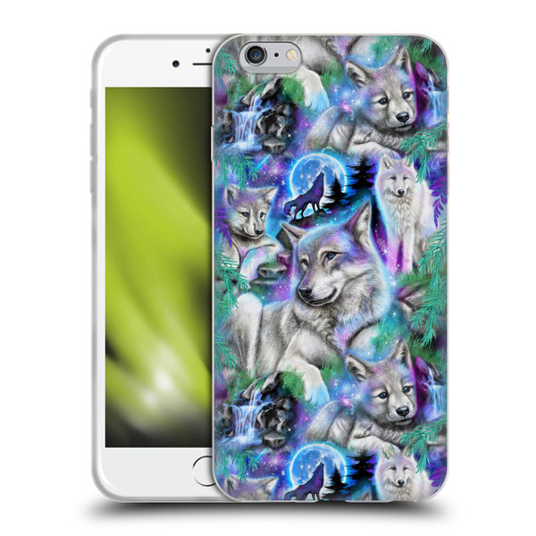 Sheena Pike Animals Daydream Galaxy Wolves Soft Gel Case for Apple iPhone 6 Plus / iPhone 6s Plus