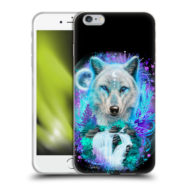 Sheena Pike Animals Winter Wolf Spirit & Waterfall Soft Gel Case for Apple iPhone 6 Plus / iPhone 6s Plus