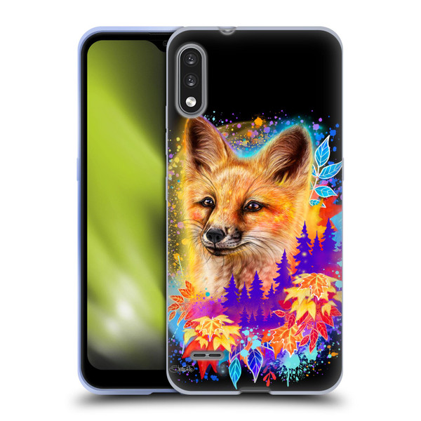 Sheena Pike Animals Red Fox Spirit & Autumn Leaves Soft Gel Case for LG K22