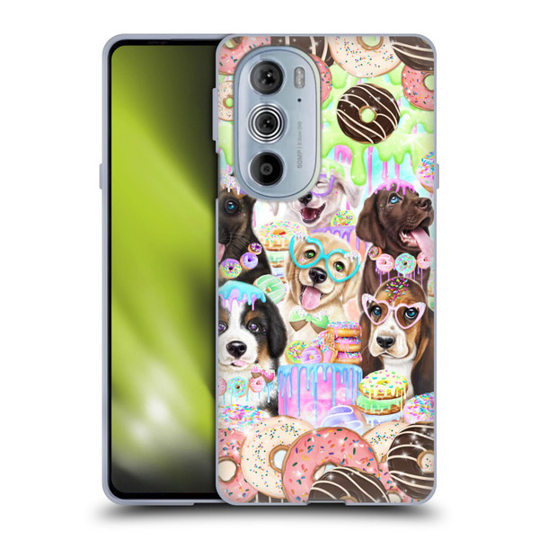 Sheena Pike Animals Puppy Dogs And Donuts Soft Gel Case for Motorola Edge X30