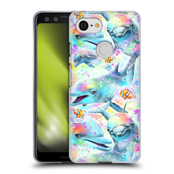 Sheena Pike Animals Rainbow Dolphins & Fish Soft Gel Case for Google Pixel 3