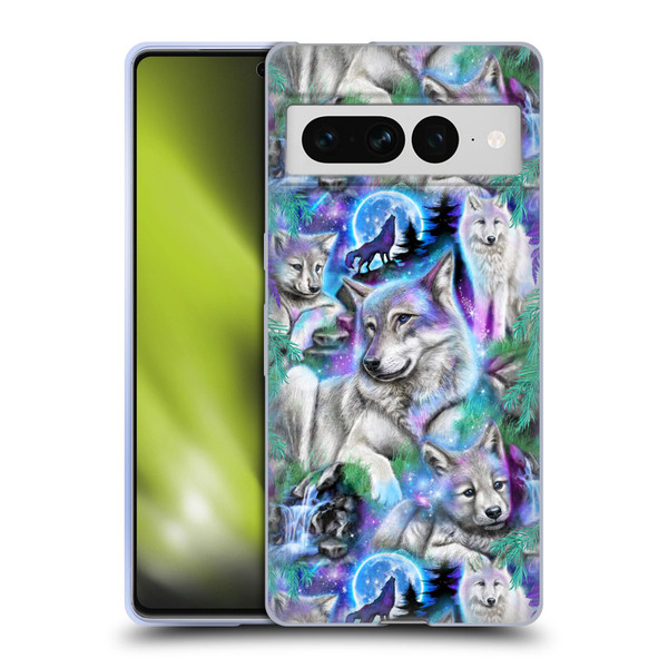 Sheena Pike Animals Daydream Galaxy Wolves Soft Gel Case for Google Pixel 7 Pro