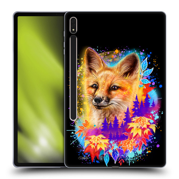 Sheena Pike Animals Red Fox Spirit & Autumn Leaves Soft Gel Case for Samsung Galaxy Tab S8 Plus