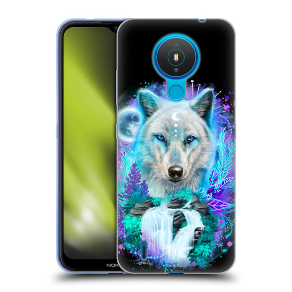 Sheena Pike Animals Winter Wolf Spirit & Waterfall Soft Gel Case for Nokia 1.4