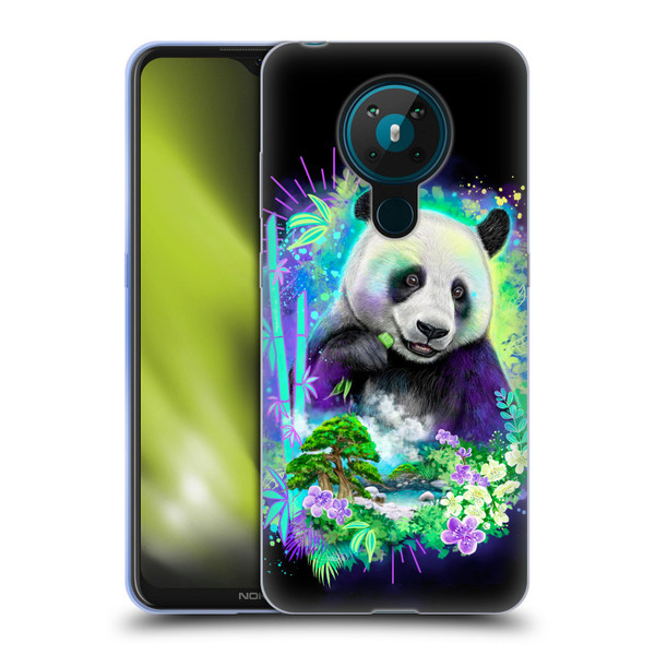 Sheena Pike Animals Rainbow Bamboo Panda Spirit Soft Gel Case for Nokia 5.3