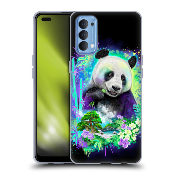 Sheena Pike Animals Rainbow Bamboo Panda Spirit Soft Gel Case for OPPO Reno 4 5G