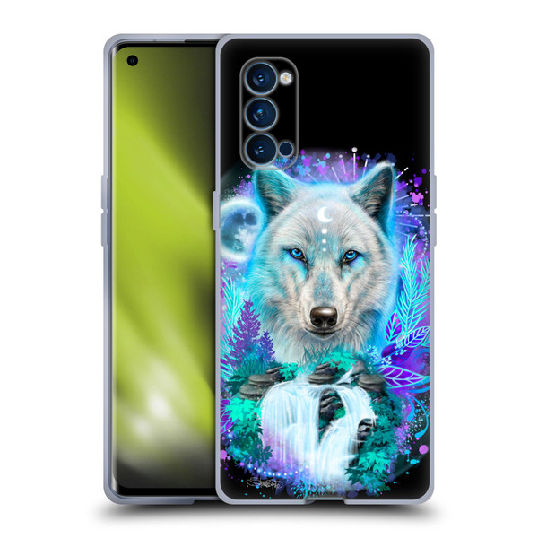 Sheena Pike Animals Winter Wolf Spirit & Waterfall Soft Gel Case for OPPO Reno 4 Pro 5G