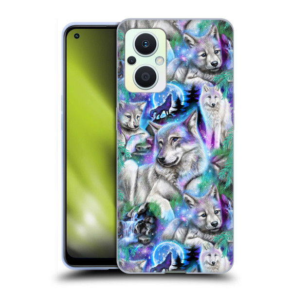 Sheena Pike Animals Daydream Galaxy Wolves Soft Gel Case for OPPO Reno8 Lite