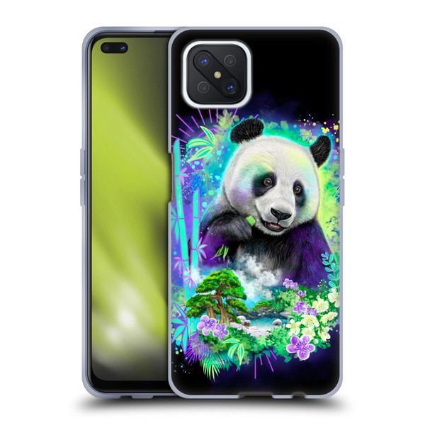 Sheena Pike Animals Rainbow Bamboo Panda Spirit Soft Gel Case for OPPO Reno4 Z 5G