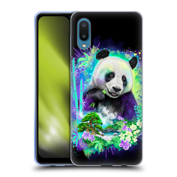 Sheena Pike Animals Rainbow Bamboo Panda Spirit Soft Gel Case for Samsung Galaxy A02/M02 (2021)