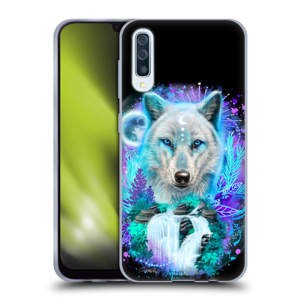 Sheena Pike Animals Winter Wolf Spirit & Waterfall Soft Gel Case for Samsung Galaxy A50/A30s (2019)