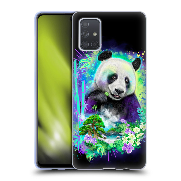 Sheena Pike Animals Rainbow Bamboo Panda Spirit Soft Gel Case for Samsung Galaxy A71 (2019)