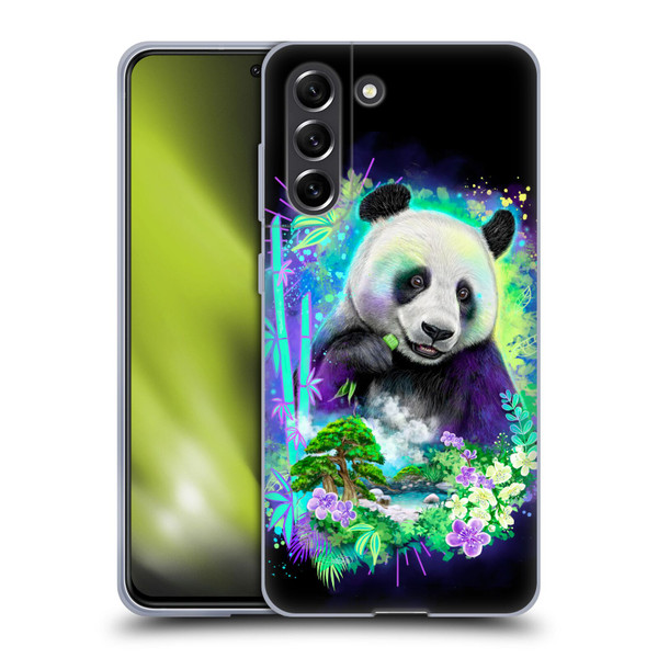 Sheena Pike Animals Rainbow Bamboo Panda Spirit Soft Gel Case for Samsung Galaxy S21 FE 5G