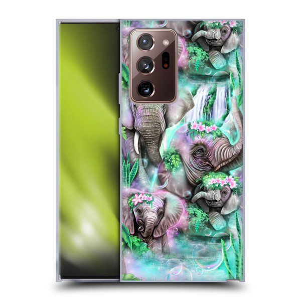 Sheena Pike Animals Daydream Elephants Lagoon Soft Gel Case for Samsung Galaxy Note20 Ultra / 5G