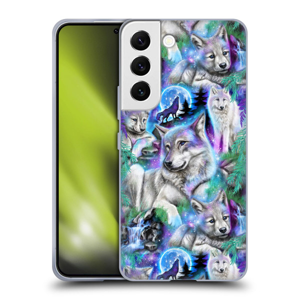 Sheena Pike Animals Daydream Galaxy Wolves Soft Gel Case for Samsung Galaxy S22 5G