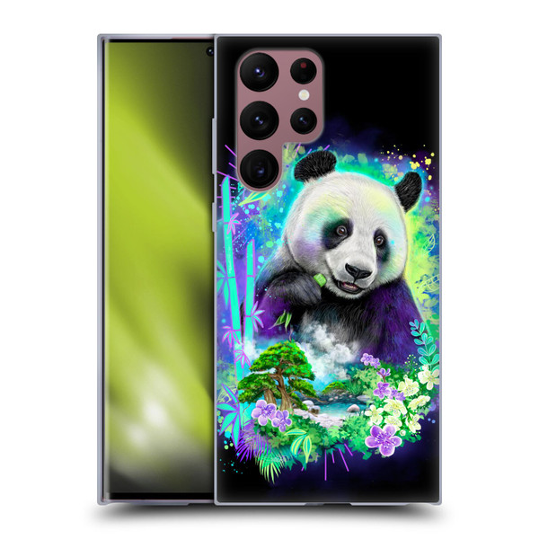 Sheena Pike Animals Rainbow Bamboo Panda Spirit Soft Gel Case for Samsung Galaxy S22 Ultra 5G