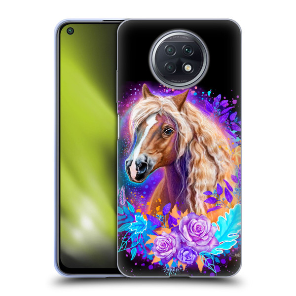 Sheena Pike Animals Purple Horse Spirit With Roses Soft Gel Case for Xiaomi Redmi Note 9T 5G