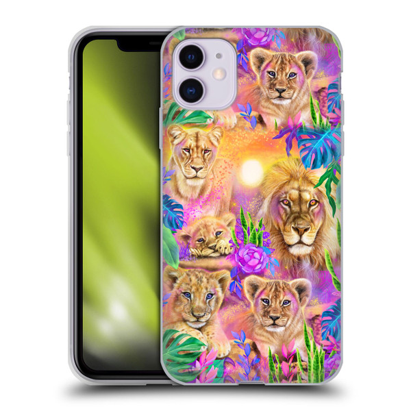 Sheena Pike Big Cats Daydream Lions And Cubs Soft Gel Case for Apple iPhone 11
