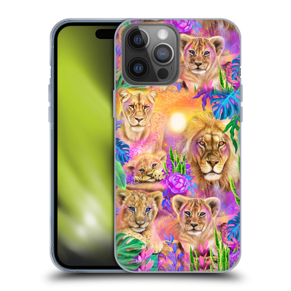 Sheena Pike Big Cats Daydream Lions And Cubs Soft Gel Case for Apple iPhone 14 Pro Max