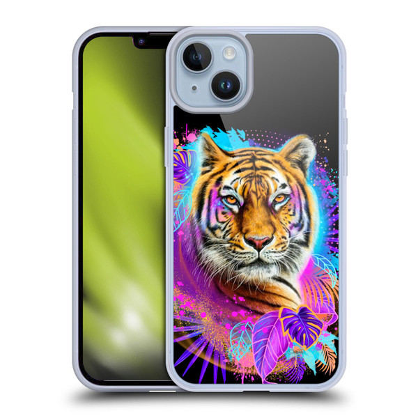 Sheena Pike Big Cats Tiger Spirit Soft Gel Case for Apple iPhone 14 Plus