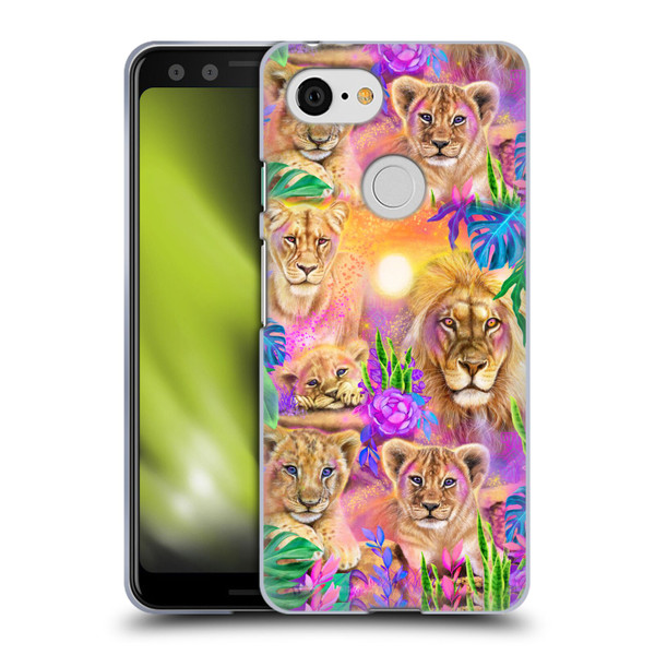 Sheena Pike Big Cats Daydream Lions And Cubs Soft Gel Case for Google Pixel 3