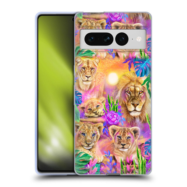 Sheena Pike Big Cats Daydream Lions And Cubs Soft Gel Case for Google Pixel 7 Pro