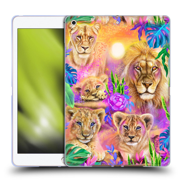 Sheena Pike Big Cats Daydream Lions And Cubs Soft Gel Case for Apple iPad 10.2 2019/2020/2021