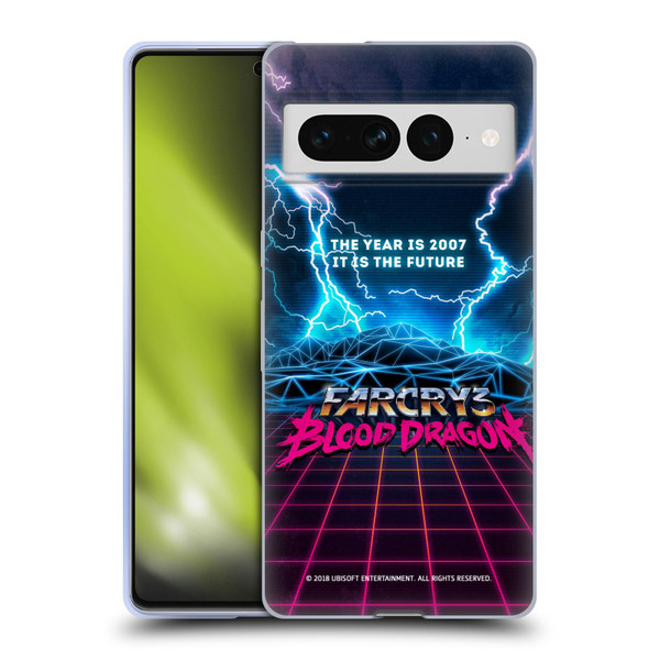 Far Cry 3 Blood Dragon Key Art Logo Soft Gel Case for Google Pixel 7 Pro
