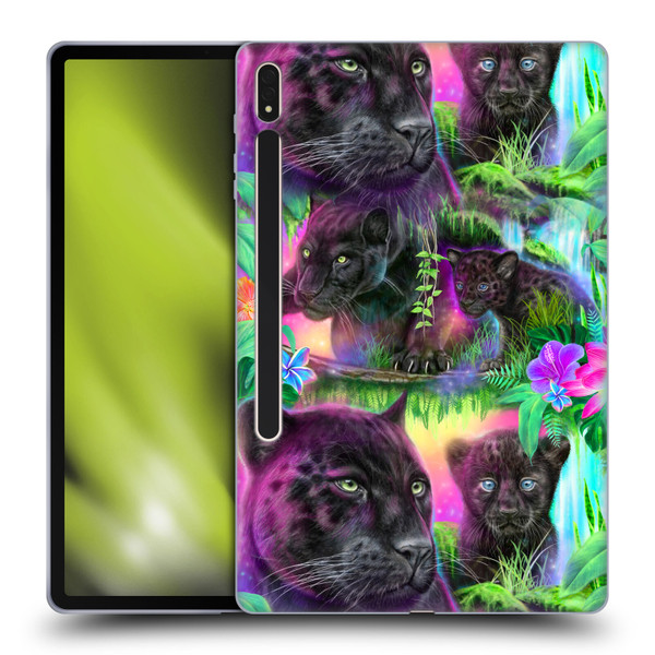 Sheena Pike Big Cats Daydream Panthers Soft Gel Case for Samsung Galaxy Tab S8 Plus
