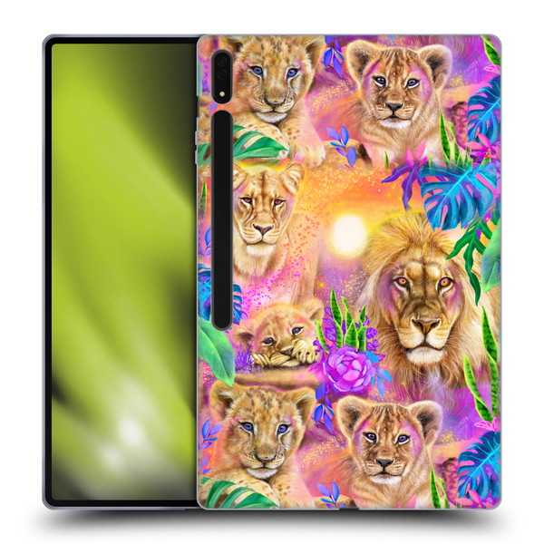 Sheena Pike Big Cats Daydream Lions And Cubs Soft Gel Case for Samsung Galaxy Tab S8 Ultra
