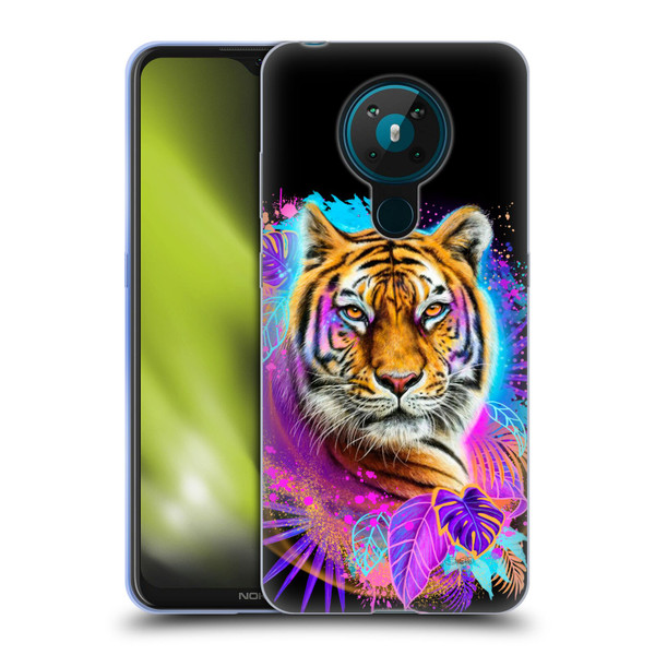 Sheena Pike Big Cats Tiger Spirit Soft Gel Case for Nokia 5.3