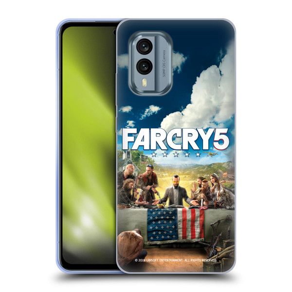 Far Cry 5 Key Art And Logo Main Soft Gel Case for Nokia X30