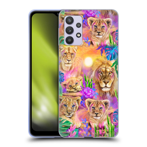 Sheena Pike Big Cats Daydream Lions And Cubs Soft Gel Case for Samsung Galaxy A32 5G / M32 5G (2021)