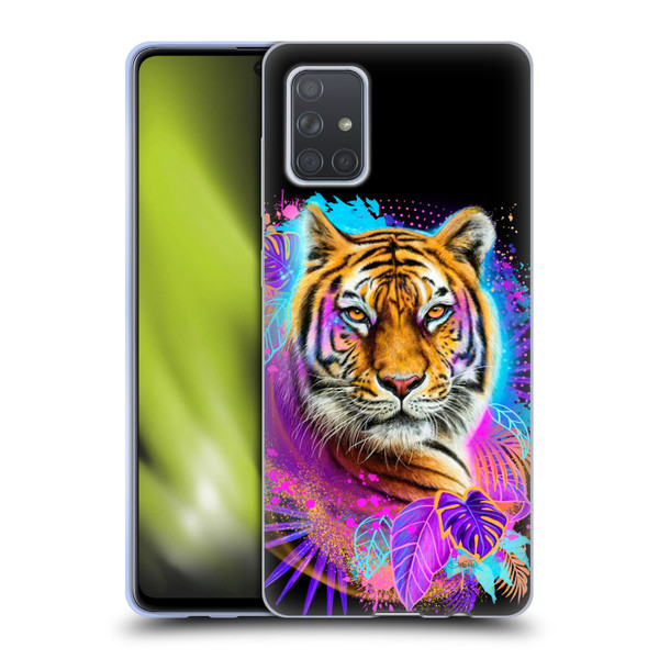 Sheena Pike Big Cats Tiger Spirit Soft Gel Case for Samsung Galaxy A71 (2019)