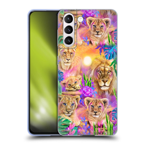 Sheena Pike Big Cats Daydream Lions And Cubs Soft Gel Case for Samsung Galaxy S21 5G