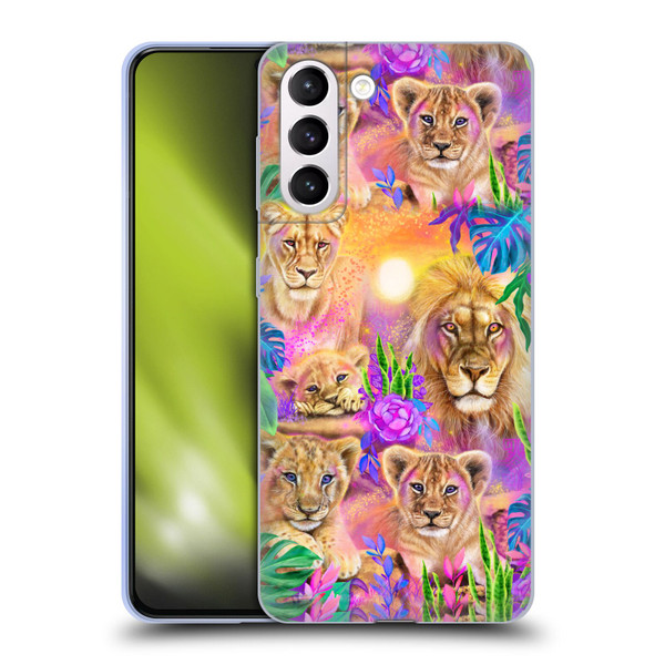 Sheena Pike Big Cats Daydream Lions And Cubs Soft Gel Case for Samsung Galaxy S21+ 5G