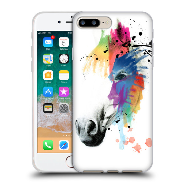 Mark Ashkenazi Animals Horse Portrait Soft Gel Case for Apple iPhone 7 Plus / iPhone 8 Plus