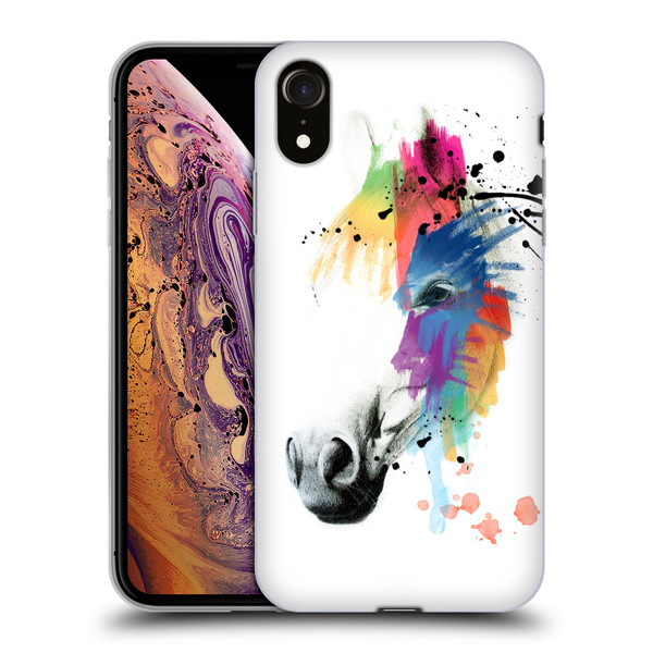 Mark Ashkenazi Animals Horse Portrait Soft Gel Case for Apple iPhone XR