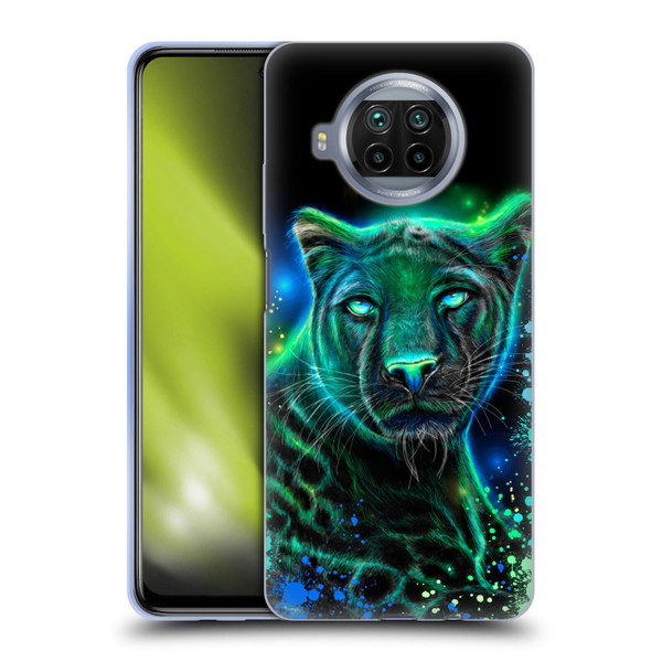 Sheena Pike Big Cats Neon Blue Green Panther Soft Gel Case for Xiaomi Mi 10T Lite 5G