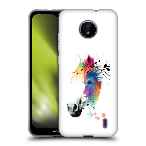 Mark Ashkenazi Animals Horse Portrait Soft Gel Case for Nokia C10 / C20