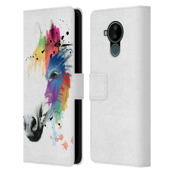 Mark Ashkenazi Animals Horse Portrait Leather Book Wallet Case Cover For Nokia C30