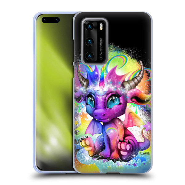 Sheena Pike Dragons Rainbow Lil Dragonz Soft Gel Case for Huawei P40 5G