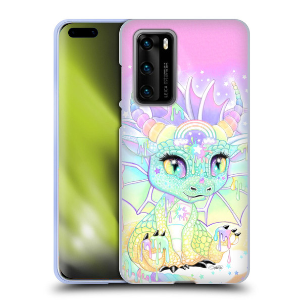 Sheena Pike Dragons Sweet Pastel Lil Dragonz Soft Gel Case for Huawei P40 5G