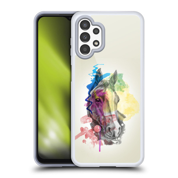 Mark Ashkenazi Animals Horse Soft Gel Case for Samsung Galaxy A13 (2022)