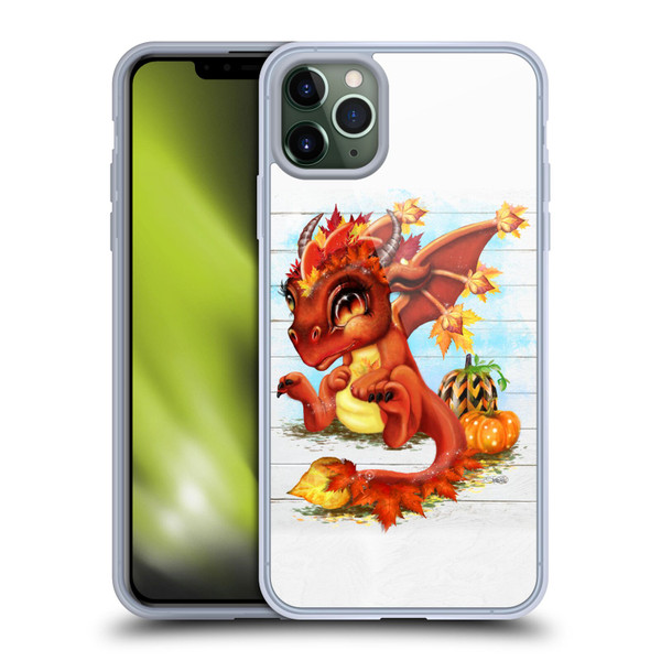 Sheena Pike Dragons Autumn Lil Dragonz Soft Gel Case for Apple iPhone 11 Pro Max